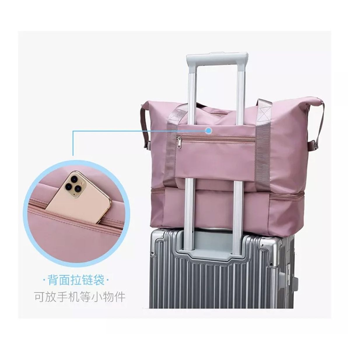 GENERICO - Bolsa De Viaje Para Mujer Negro