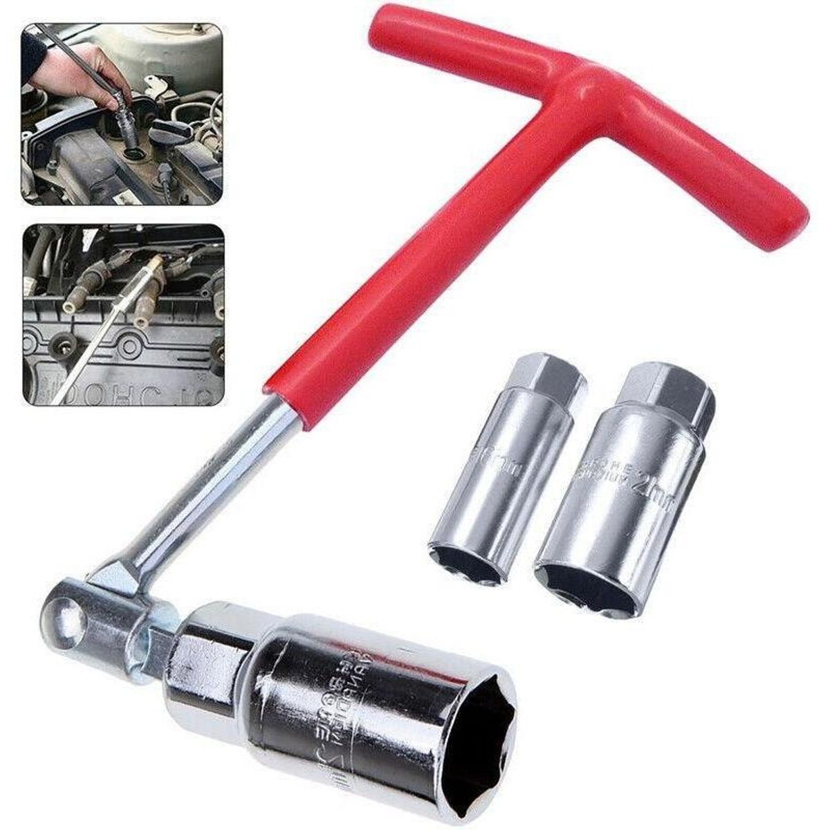 GENERICO - Llave Saca Bujía 16mm Y 21mm