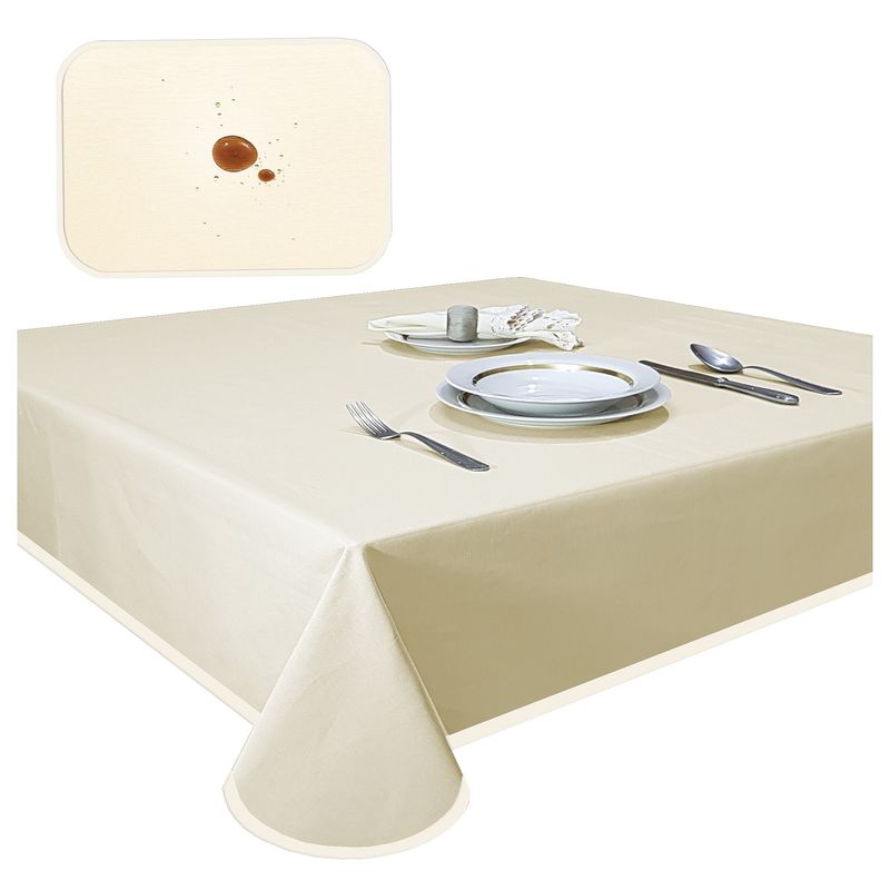 MAISONETTE - Mantel antimancha rectangular 240x160 elegant crudo