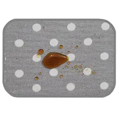 MAISONETTE - Set 6 individuales rectangulares antimanchas 35x45 lun gris
