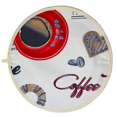 MAISONETTE - Set de 2 calienta tortilla pancha antimancha coffe rojo