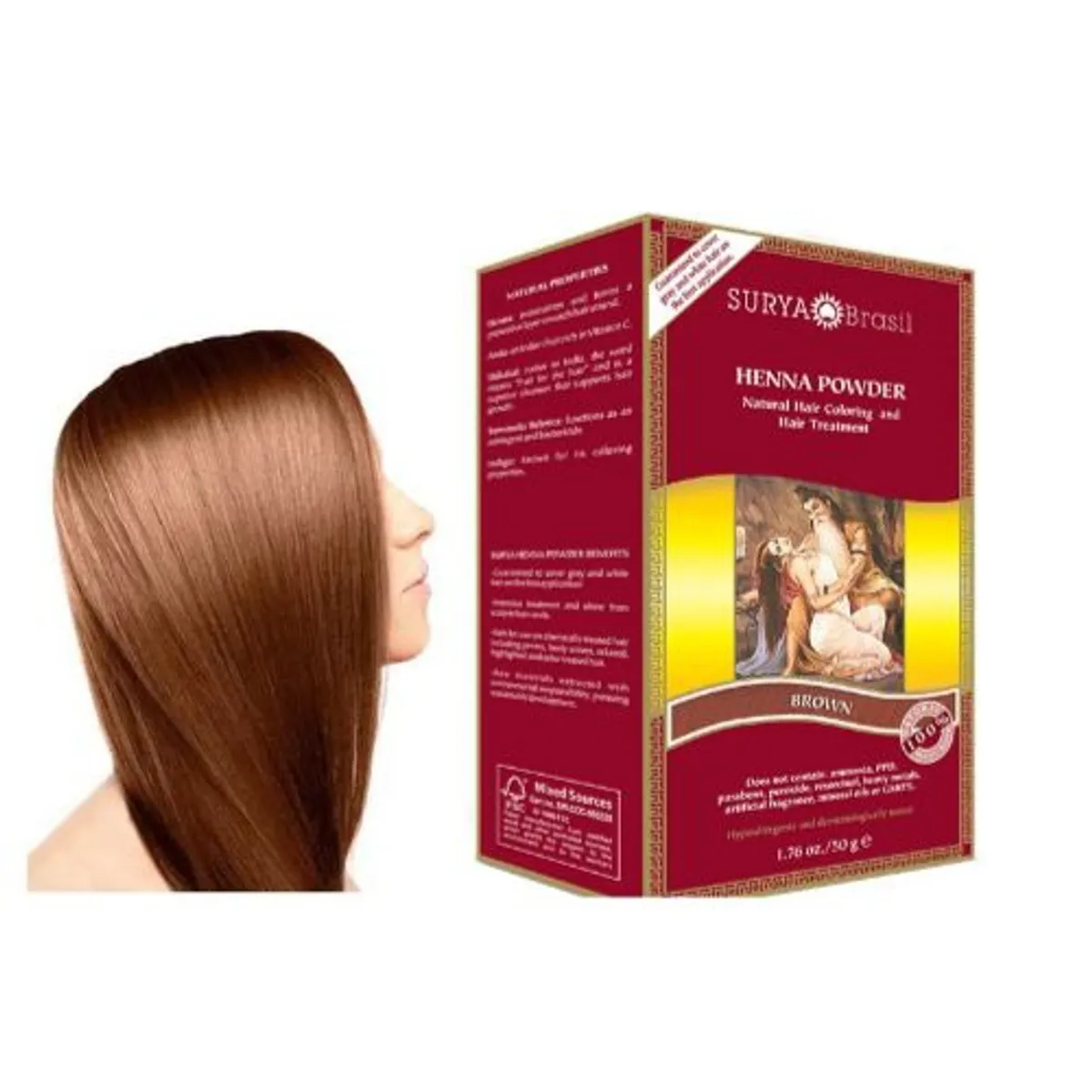 SURYA BRASIL - Henna en Polvo castaño