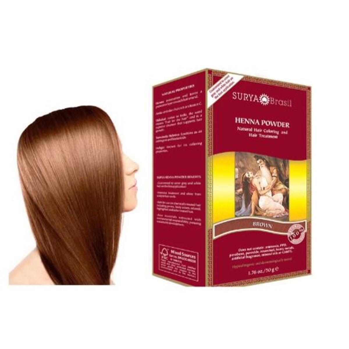SURYA BRASIL - Henna en Polvo castaño