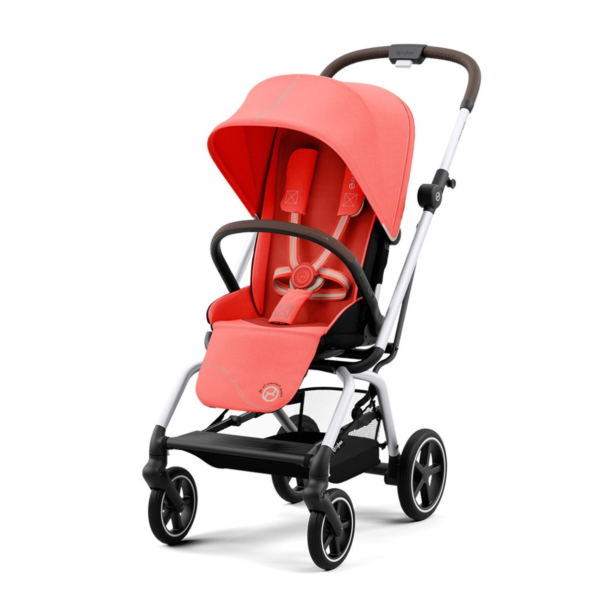 CYBEX - Coche Compacto Eezy S Twist Plus SLV Hibiscus Red CYBEX