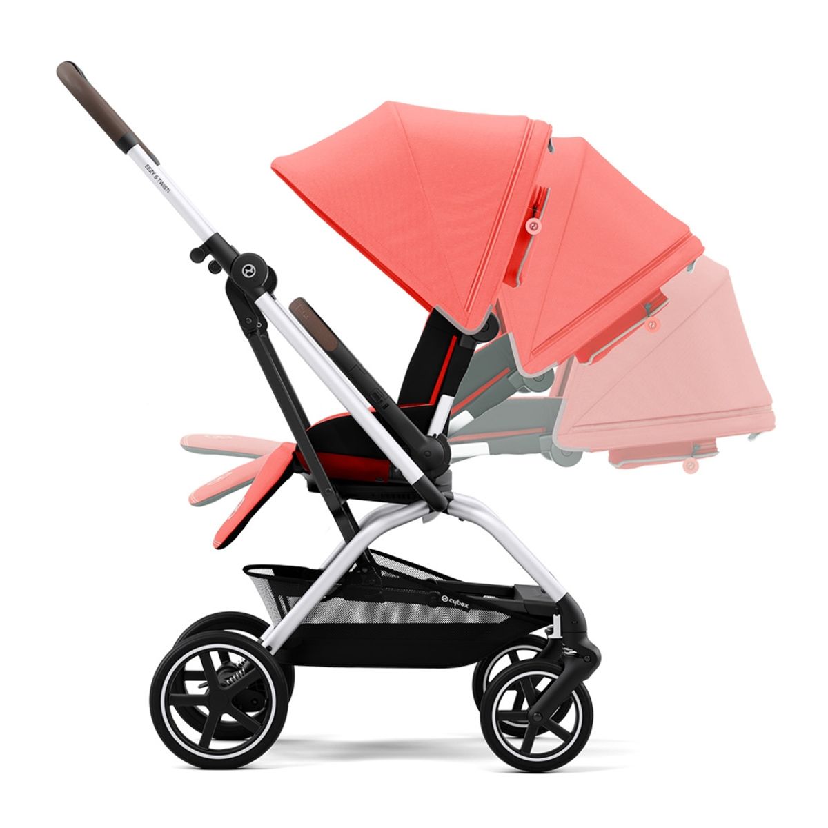CYBEX - Coche Compacto Eezy S Twist Plus SLV Hibiscus Red CYBEX