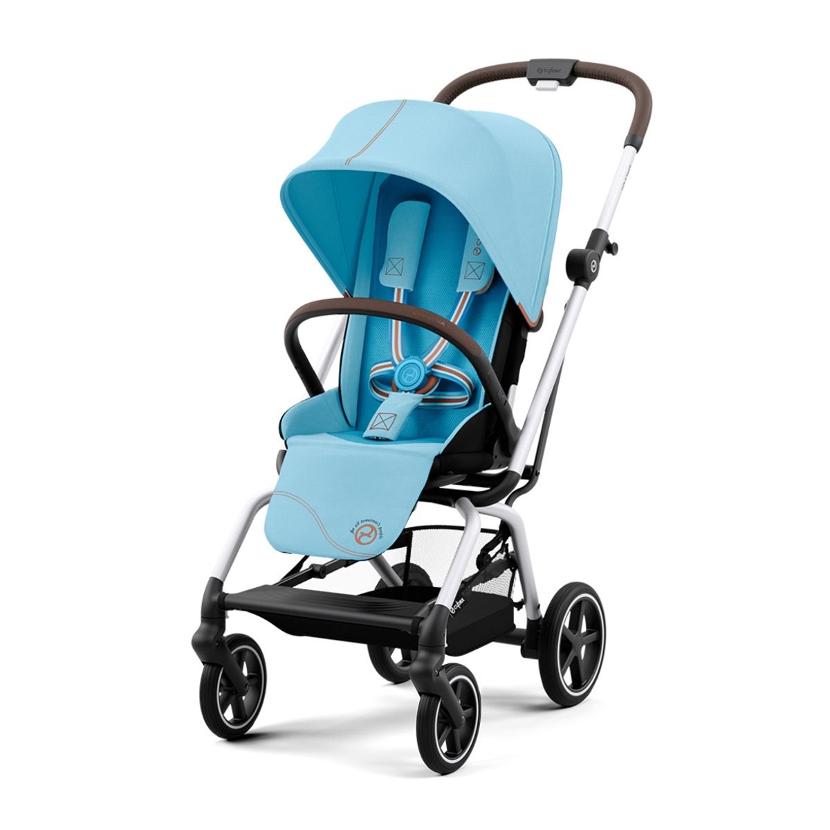 CYBEX - Coche Compacto Eezy S Twist Plus SLV Beach Blue CYBEX