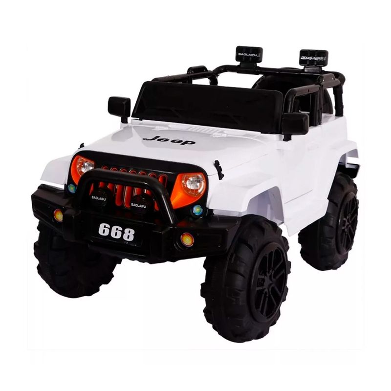 GENERICO - Auto A Bateria Jeep 12v Control Blanco