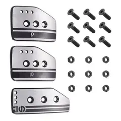 GENERICO - Pedales Deportivos Metálico Sp Tunning Universal Pedal CROMADO