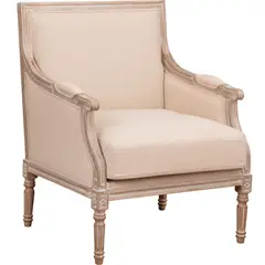 MEYA MUEBLES - Sitial Turpan madera roble y tela 95x70x70
