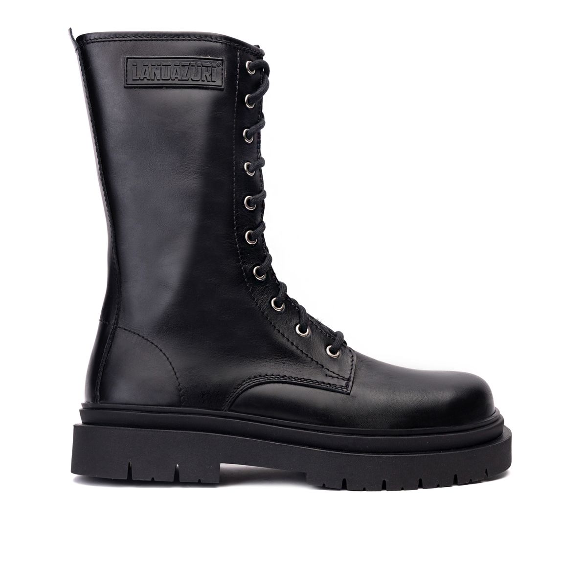 LANDAZURI - Bota Cuero Samurai Negra Landazuri