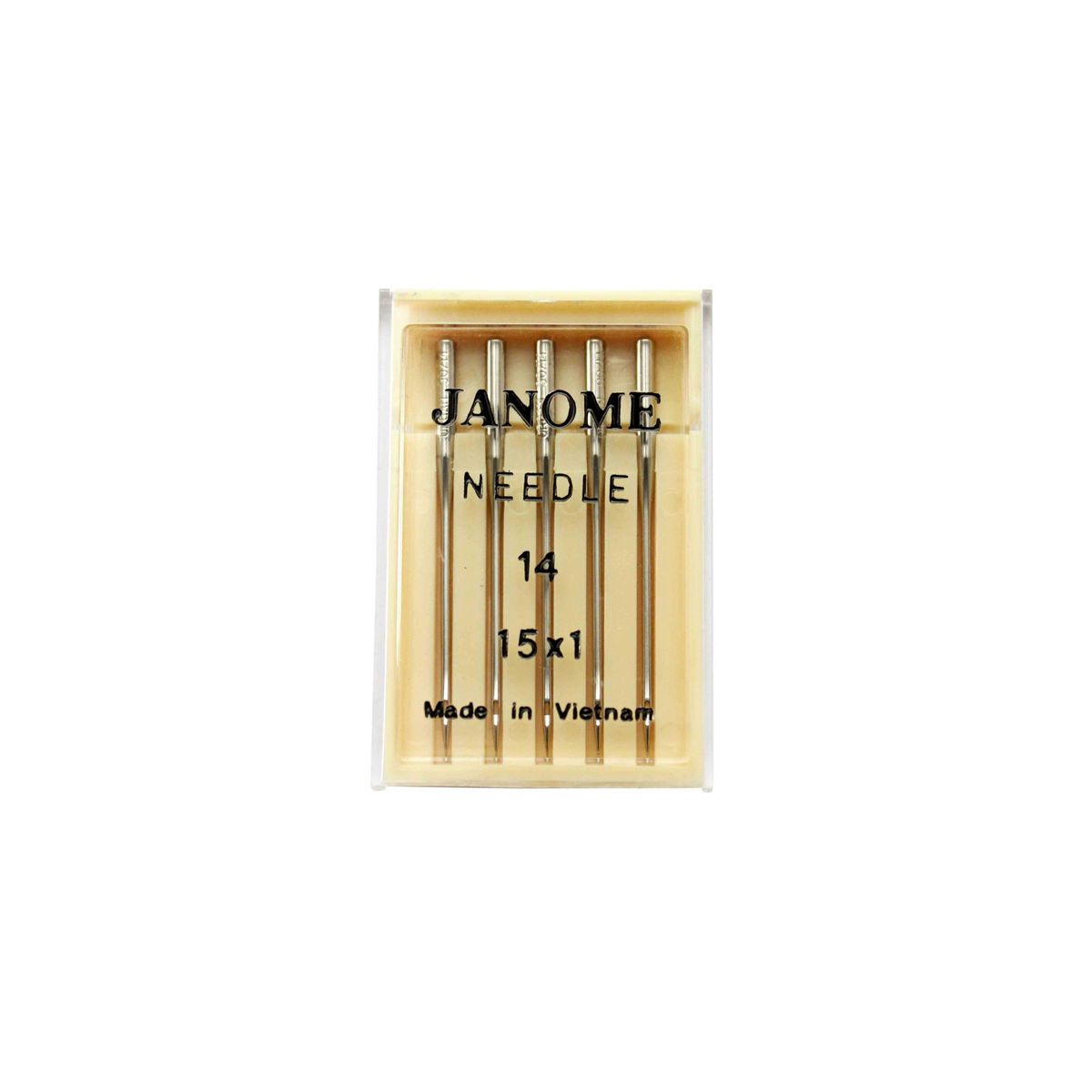JANOME - Set de 10 cajas de agujas normal N°14 para máquinas de coser