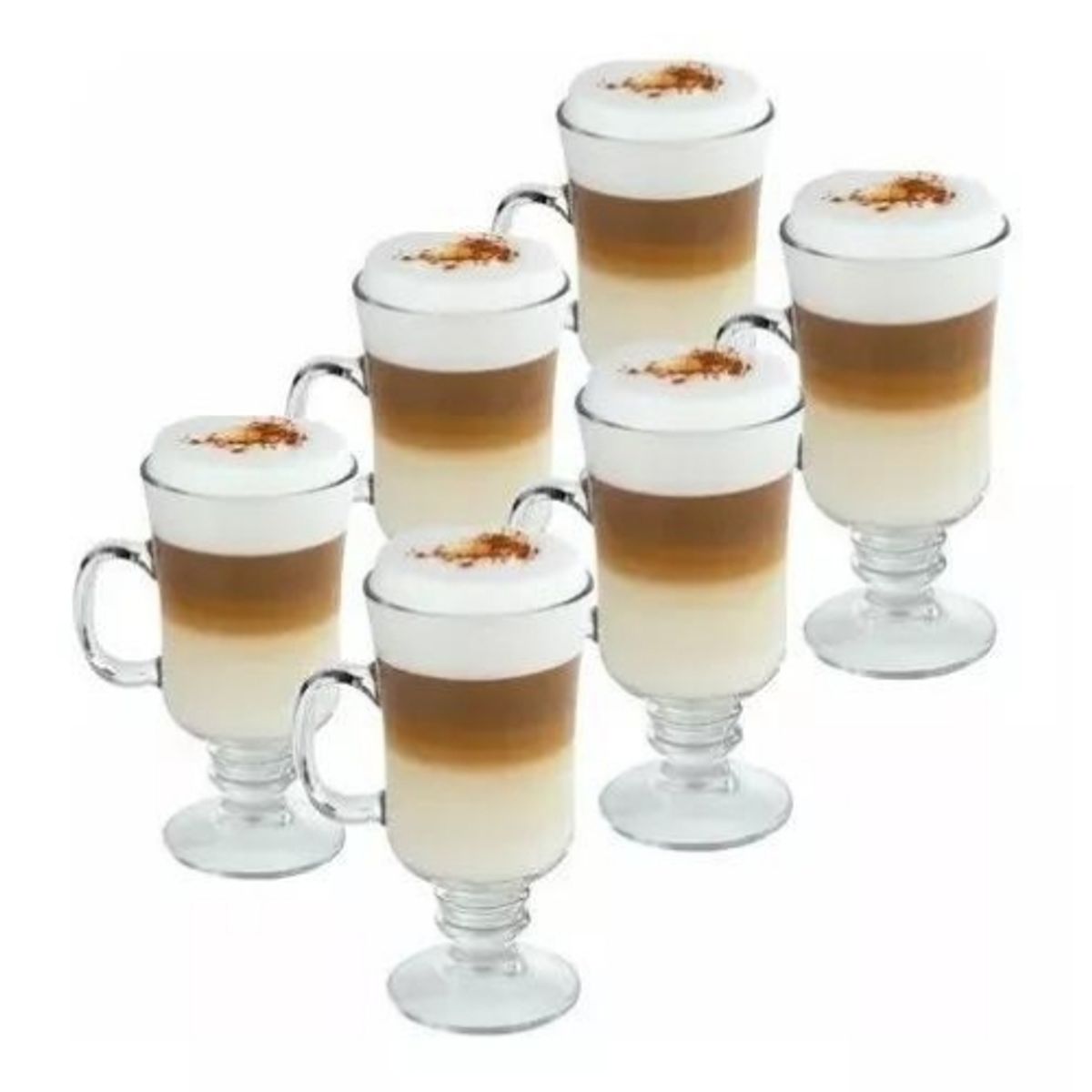 GENERICO - Set 6 Tazas Cafe Capuccino 250 ML