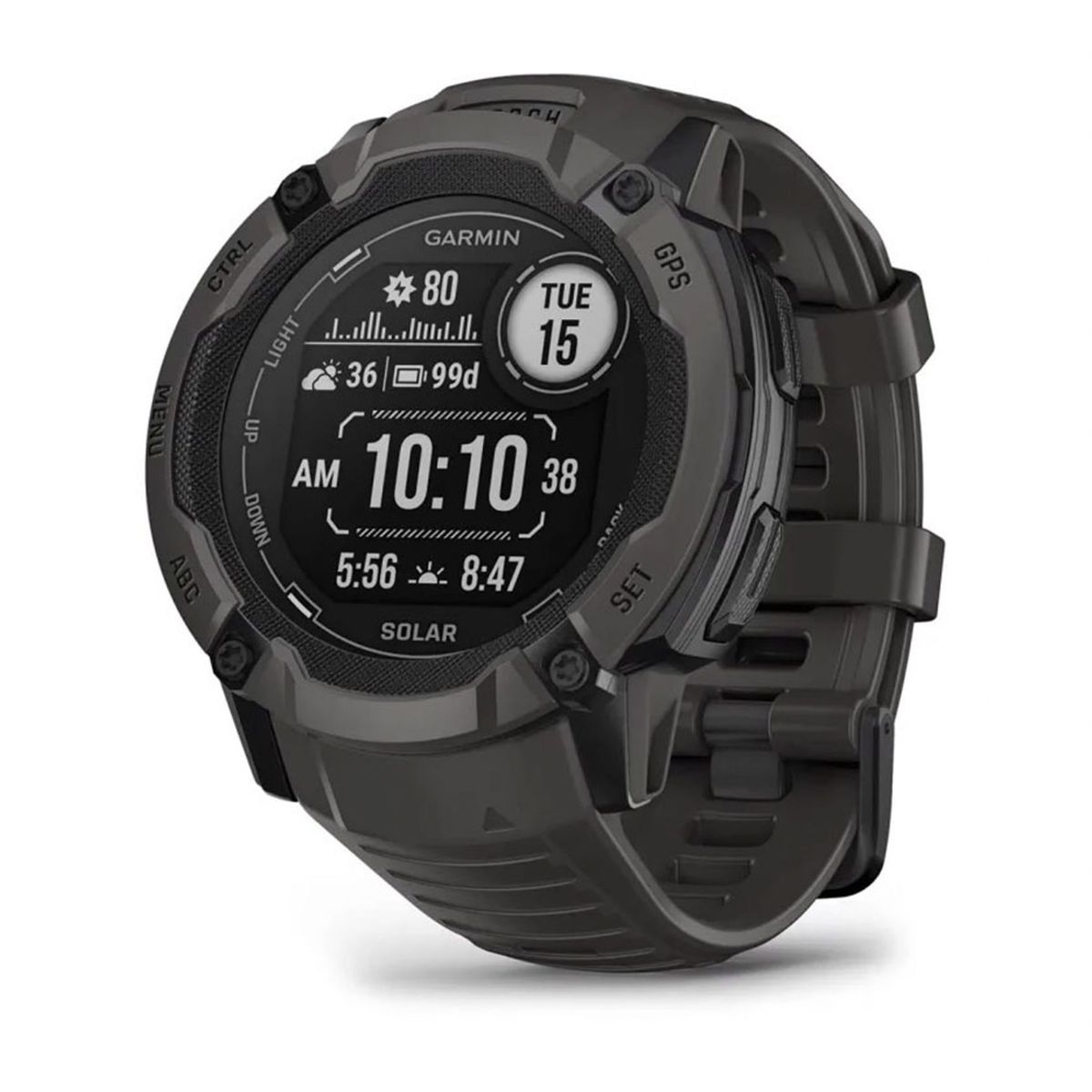 GARMIN - Smartwatch Instinct 2X Solar Gris Con carga solar