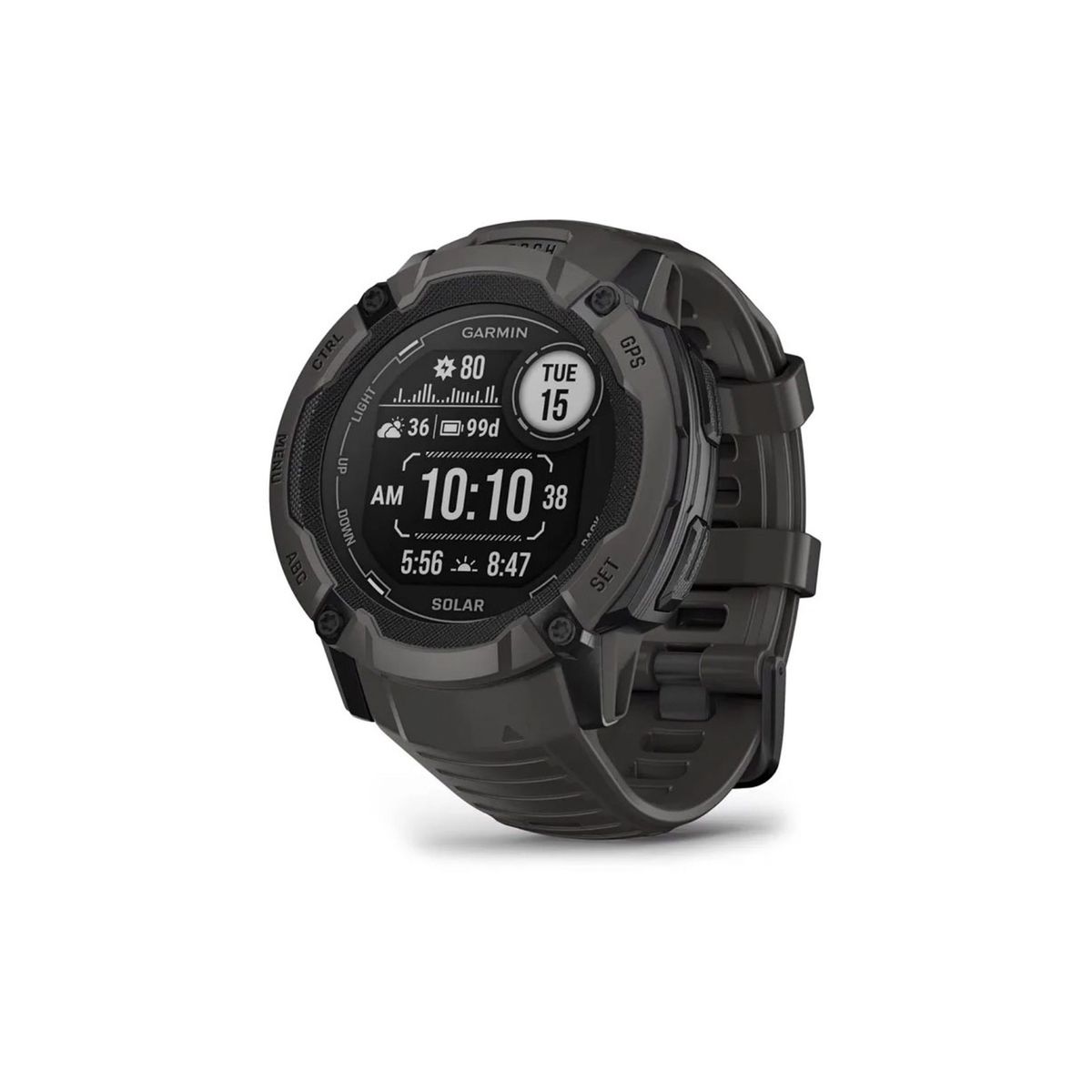 GARMIN - Smartwatch Instinct 2X Solar Gris Con carga solar