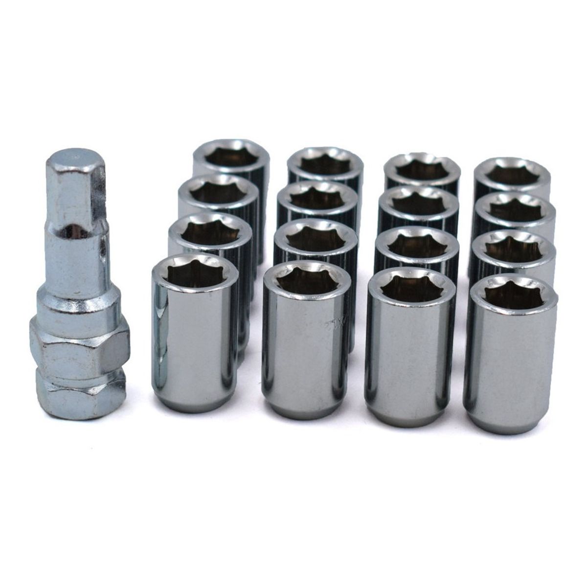 GENERICO - X16 Tuercas De Seguridad Llanta + Llave Allen 12x1.5