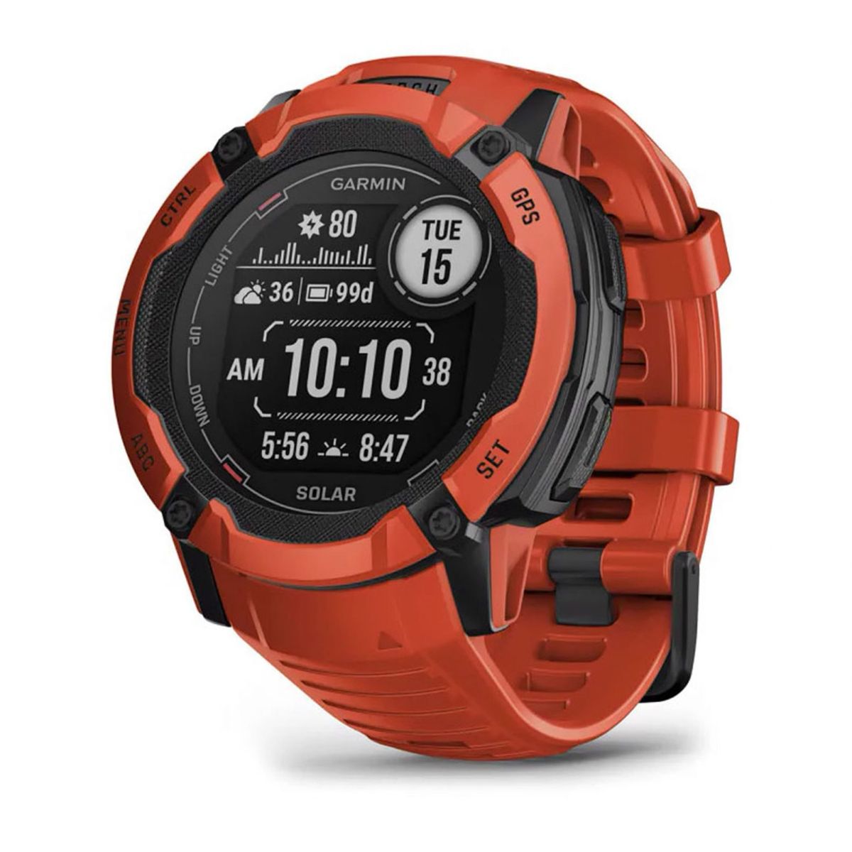GARMIN - Smartwatch Instinct 2X Solar Flame Red GARMIN