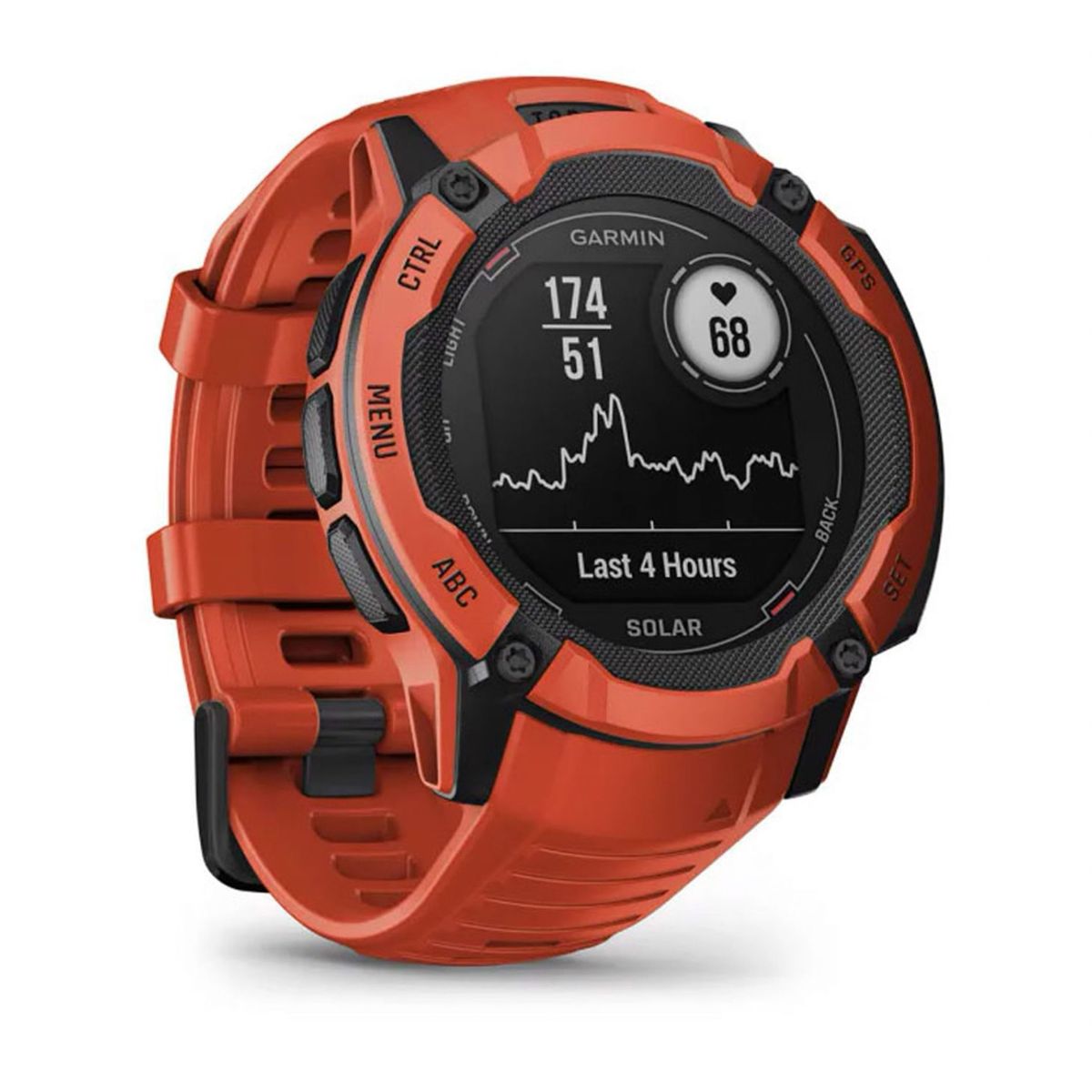 GARMIN - Smartwatch Instinct 2X Solar Flame Red GARMIN