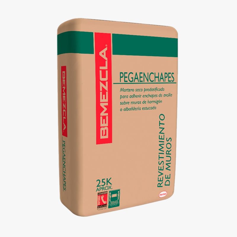 HENKEL - Bemezcla Pega Enchapes - Mortero Para Enchapes, 20 Kg