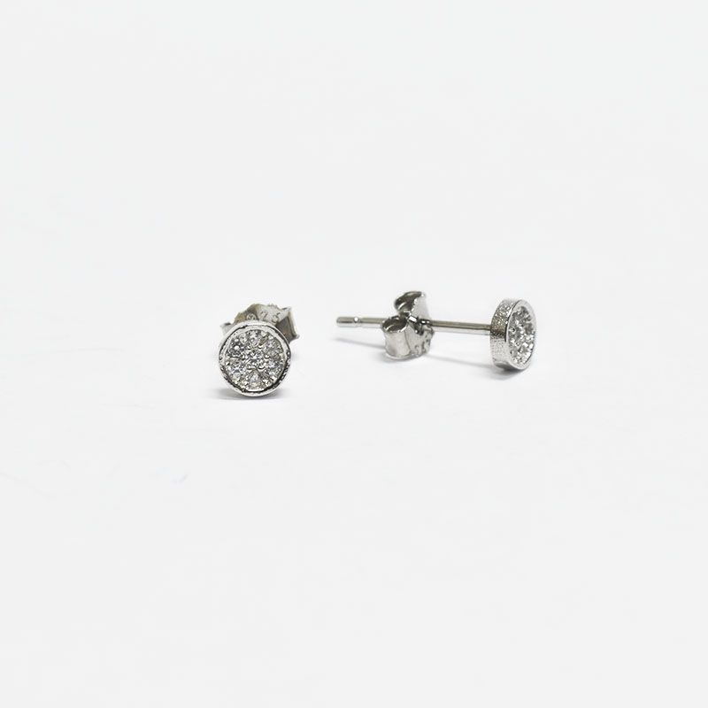 ROSETT - Aros circulares con micro circones Plata ley 925