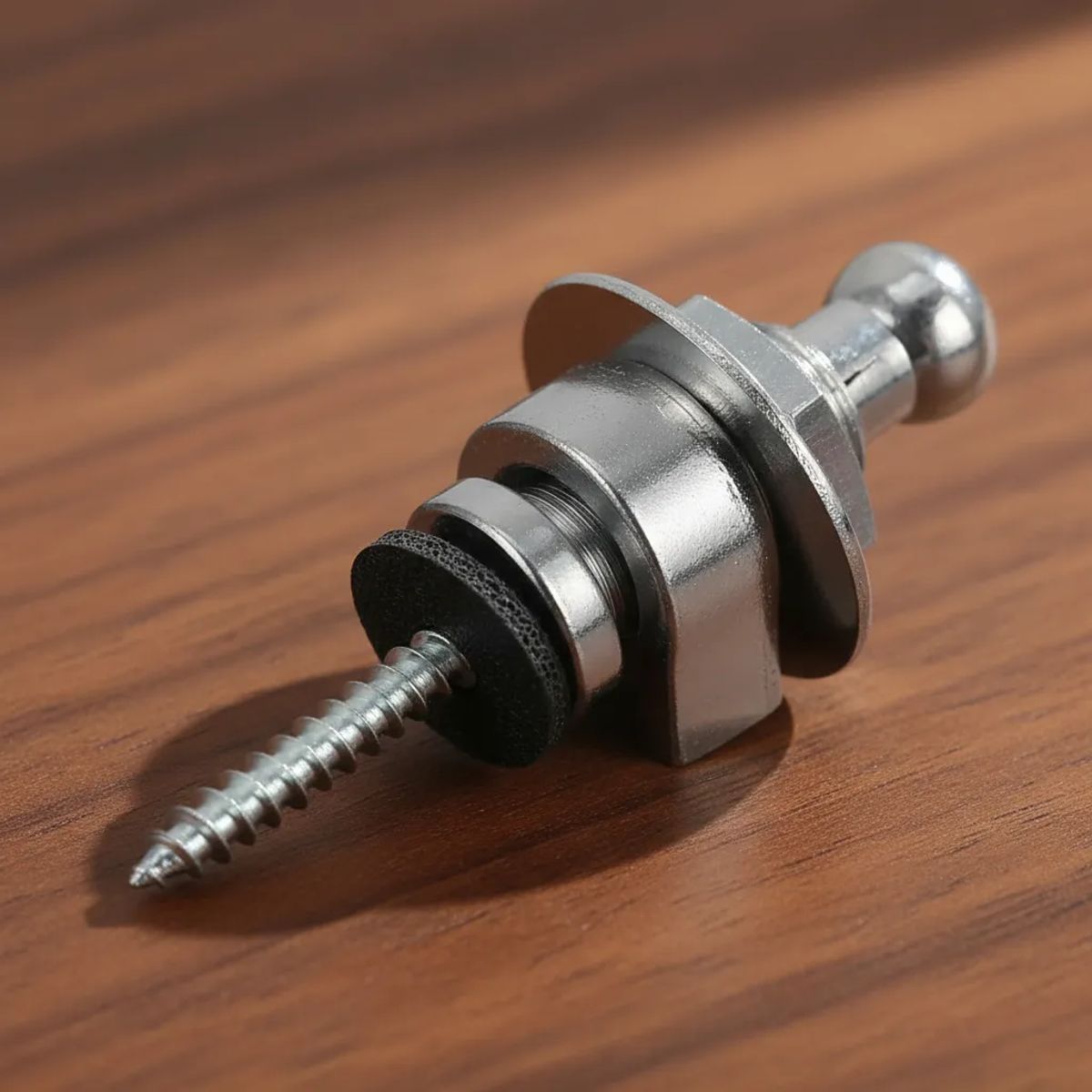 EPIC - Set De 2 Clavijas De Bloqueo Para Correa De Guitarra Plata