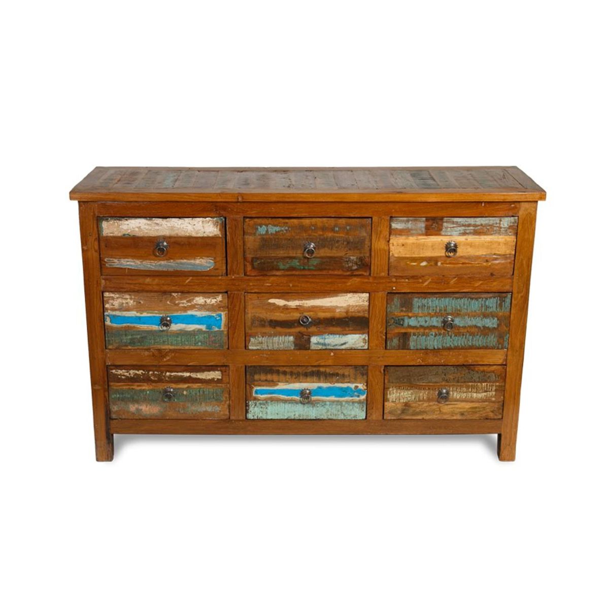 MEYA MUEBLES - Comoda Fort de madera reciclada 90x145x40