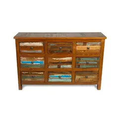 MEYA MUEBLES - Comoda Fort de madera reciclada 90x145x40