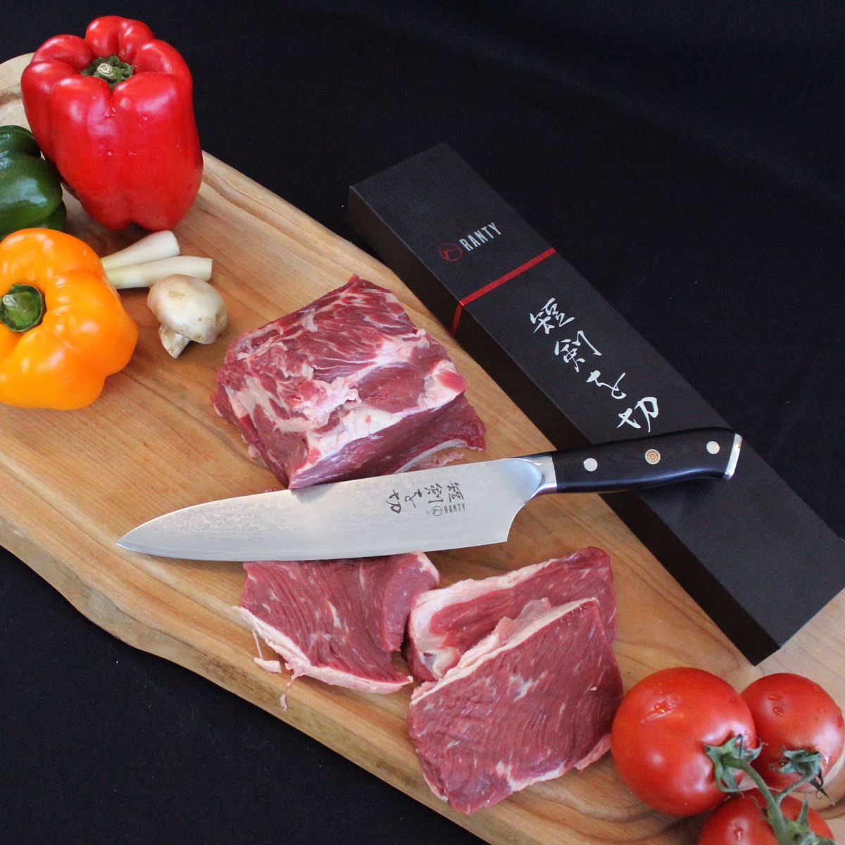 RANTY - CUCHILLO RANTY GRAND CHEF 20CM ACERO DAMASCO