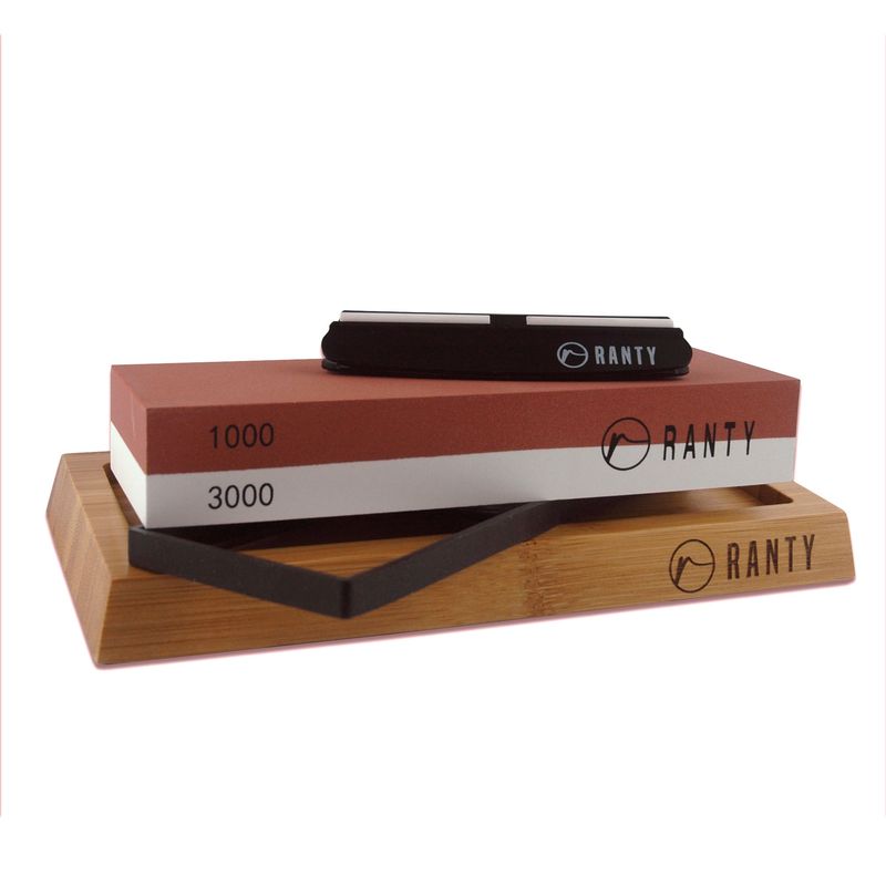 RANTY - KIT AFILADOR CUCHILLO PIEDRA HÚMEDA