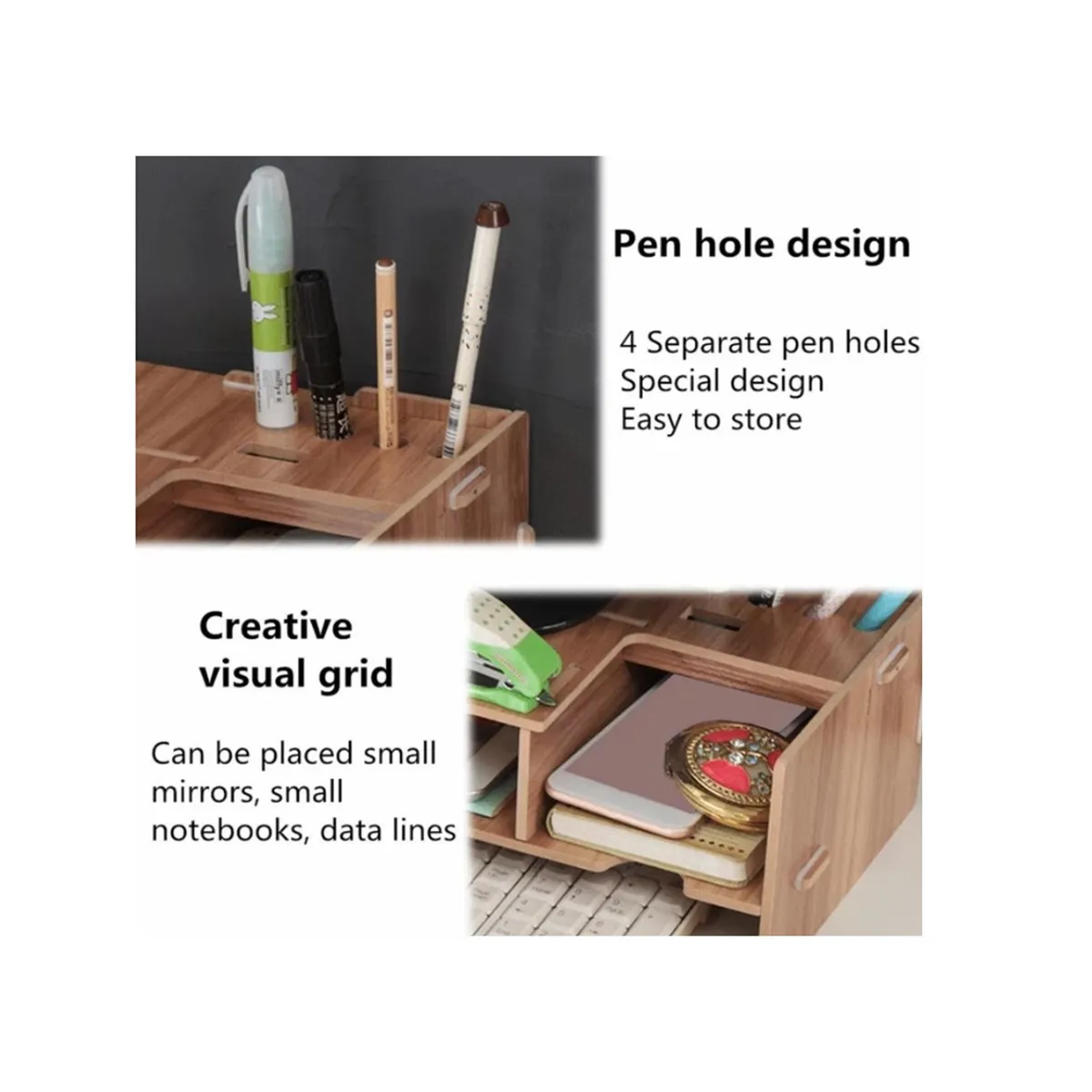GENERICO - Elevador De Monitor Armable Melamina Escritorio Oficina Home