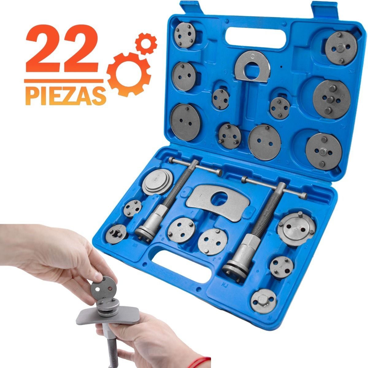 GUTSTARK - Kit Comprimir Piston Caliper Frenos 22 Piezas