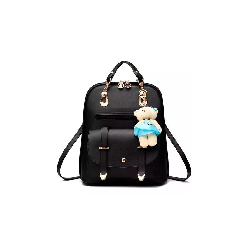 GENERICO - Mochila Cartera Para Mujer Negro