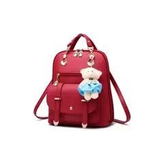 GENERICO - Mochila Cartera Para Mujer Rojo