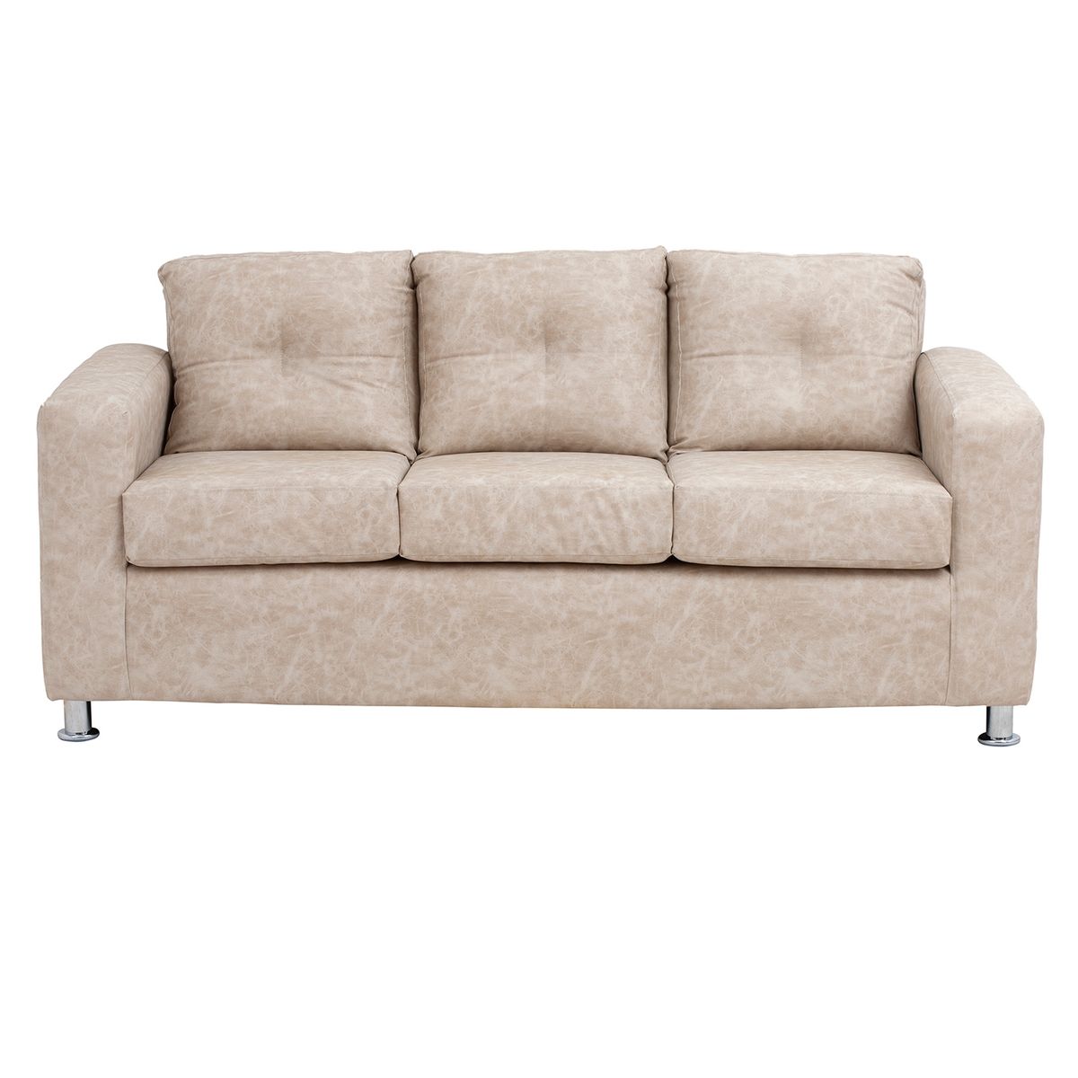 MUEBLES AMERICA - Living George 311 Cuero Auris  Beige