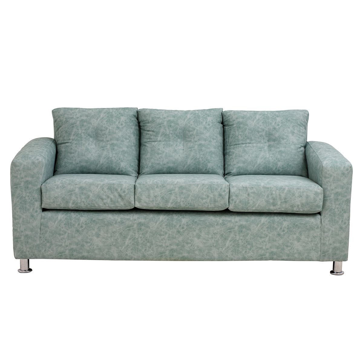 MUEBLES AMERICA - Living George 311 Cuero Auris Verde Agua