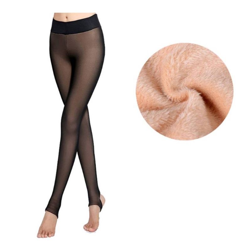 OEM - CALZA CHIPORRO EFECTO PIEL PARA MUJER INVIERNO