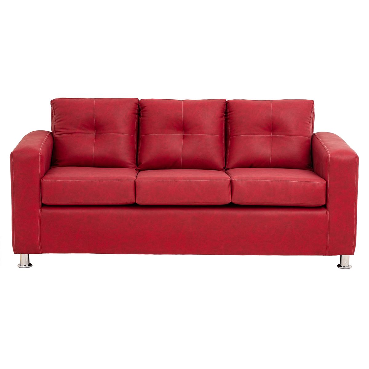 MUEBLES AMERICA - Living George 311 Cuero Auris Burdeo