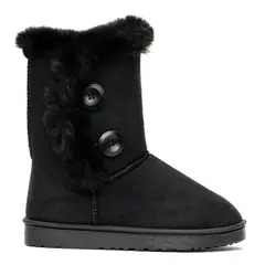 CHANCLETA - Bota Mujer Negro Hilda