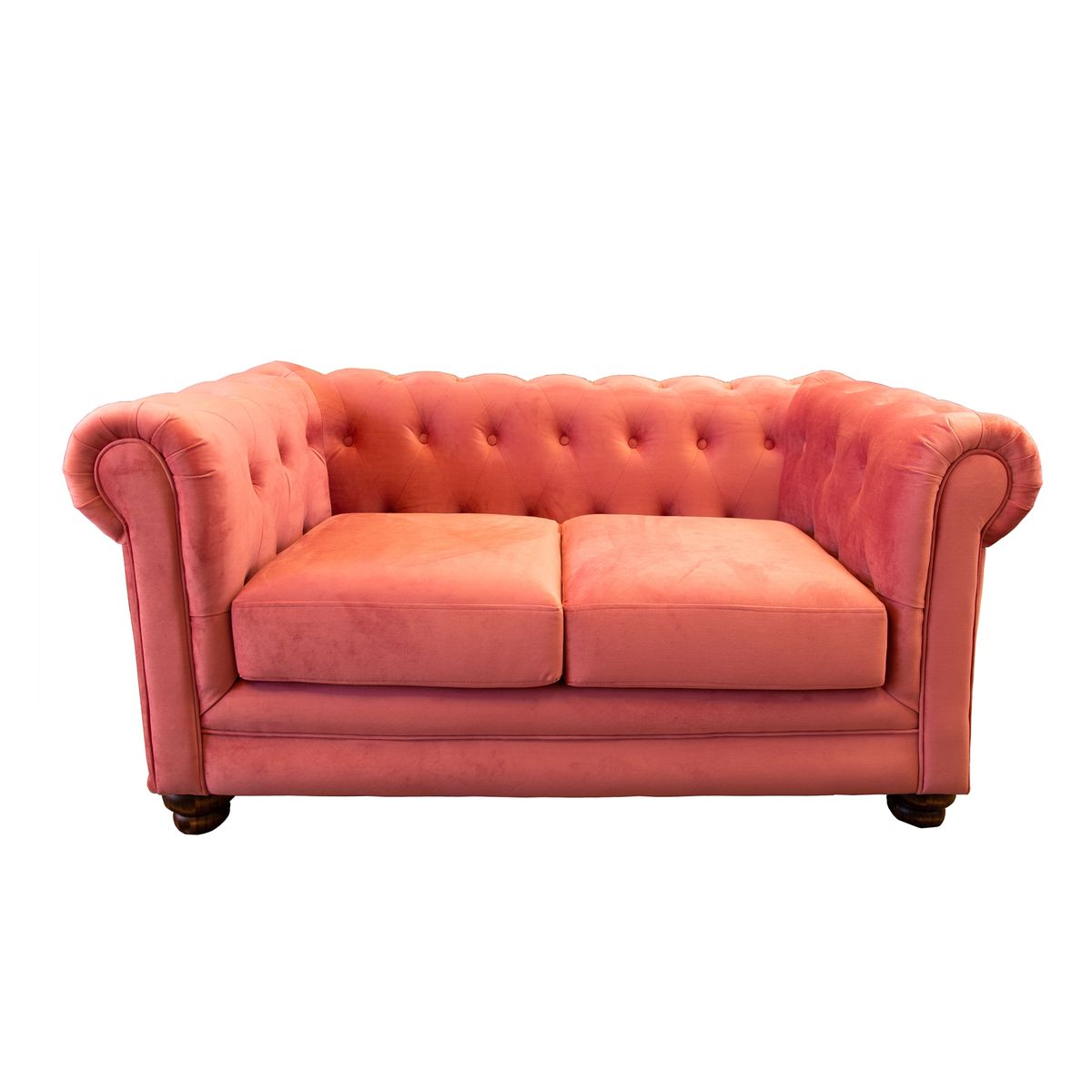 LATAM HOME - SOFA FLORENCIA 2C TELA VELVET PALO ROSA