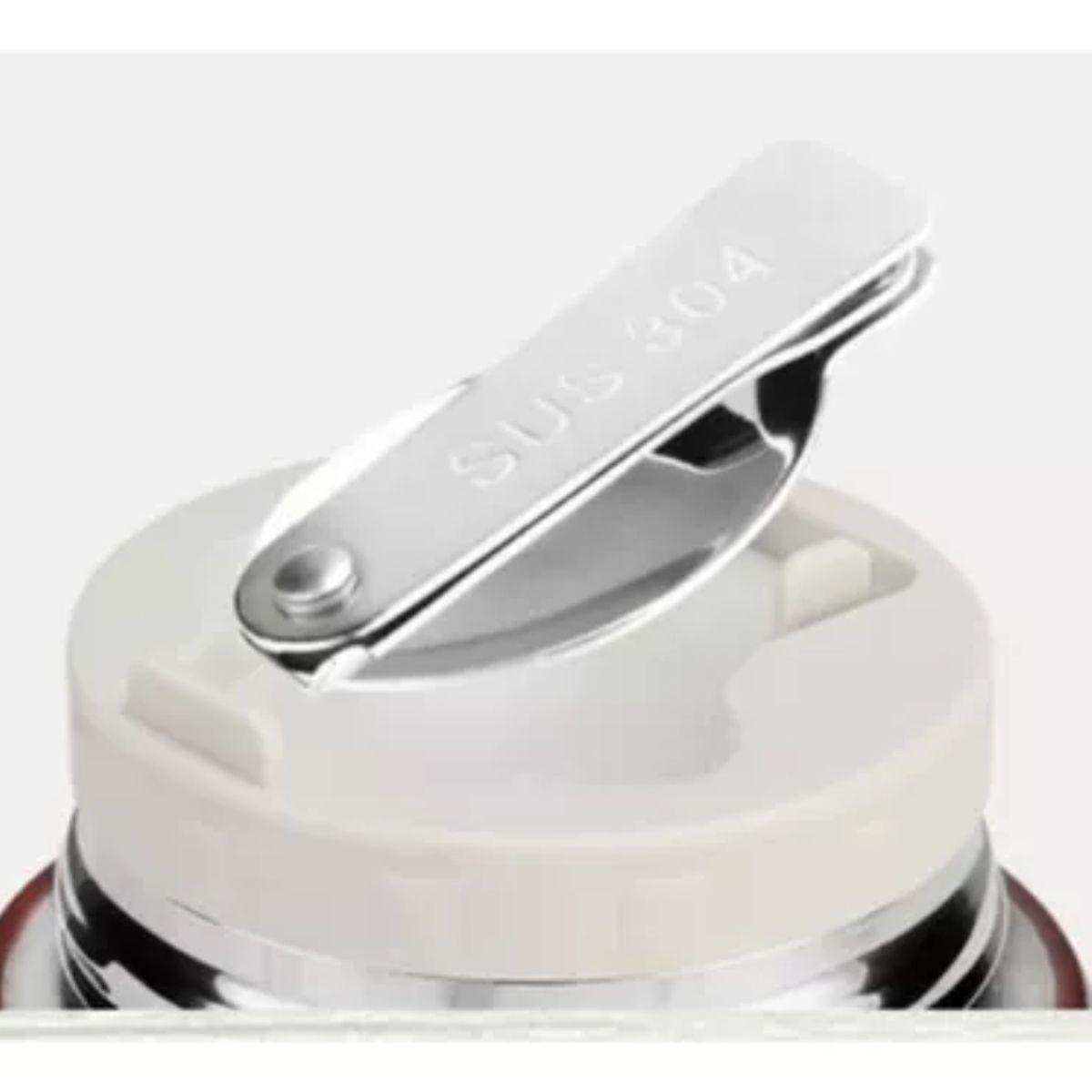 OEM - Termo De Comida Con Cuchara Acero Inoxidable 750 ML - ROJO