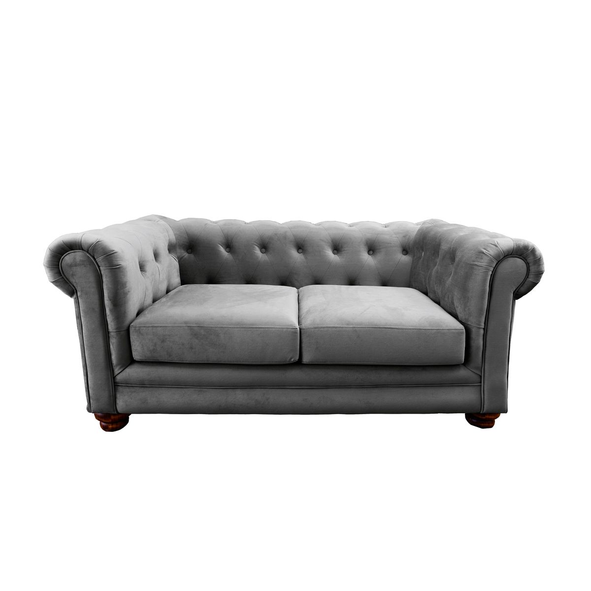 LATAM HOME - SOFA FLORENCIA 2C TELA VELVET GRIS