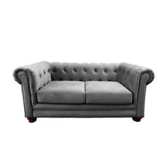 LATAM HOME - SOFA FLORENCIA 2C TELA VELVET GRIS
