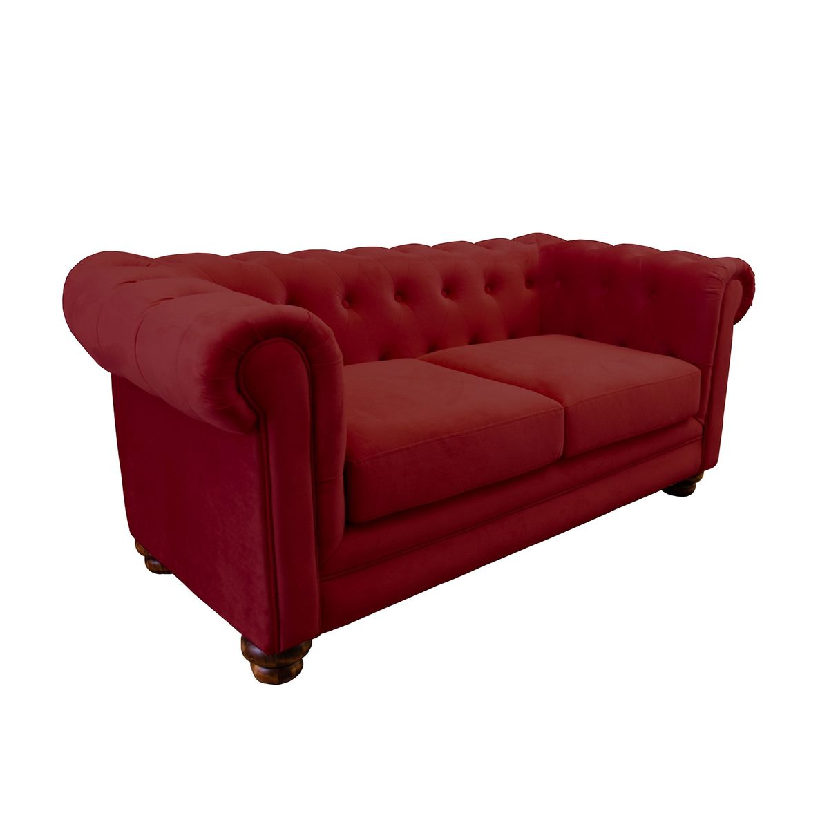 LATAM HOME - SOFA FLORENCIA 2C TELA VELVET BURDEO