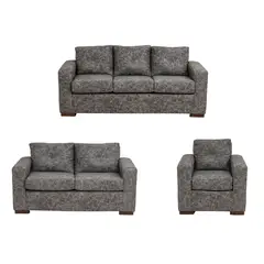 MUEBLES AMERICA - Living Franco 321 Cuero Auris Gris