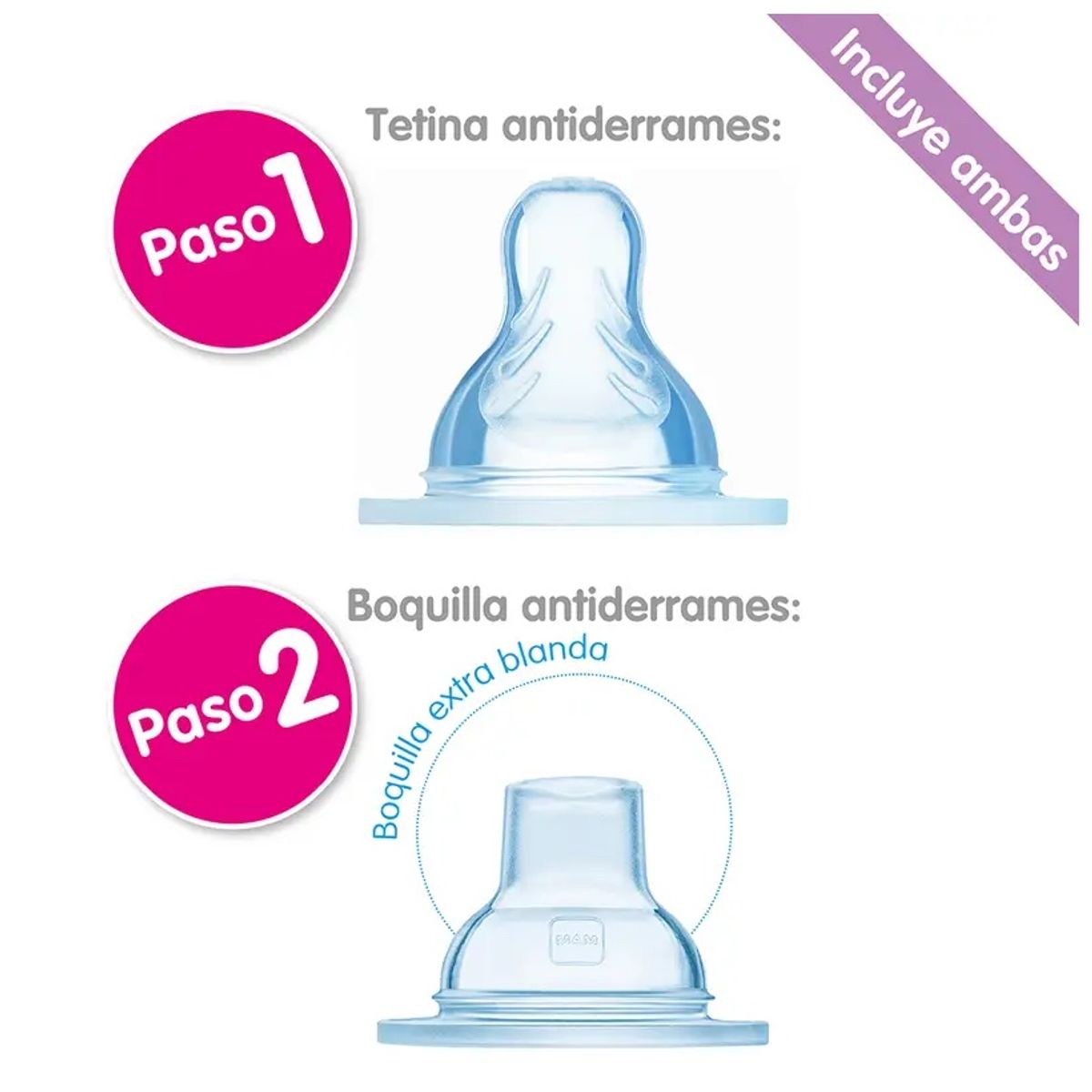 MAM - Vaso de Entrenamiento MAM Trainer 220ml Rosado