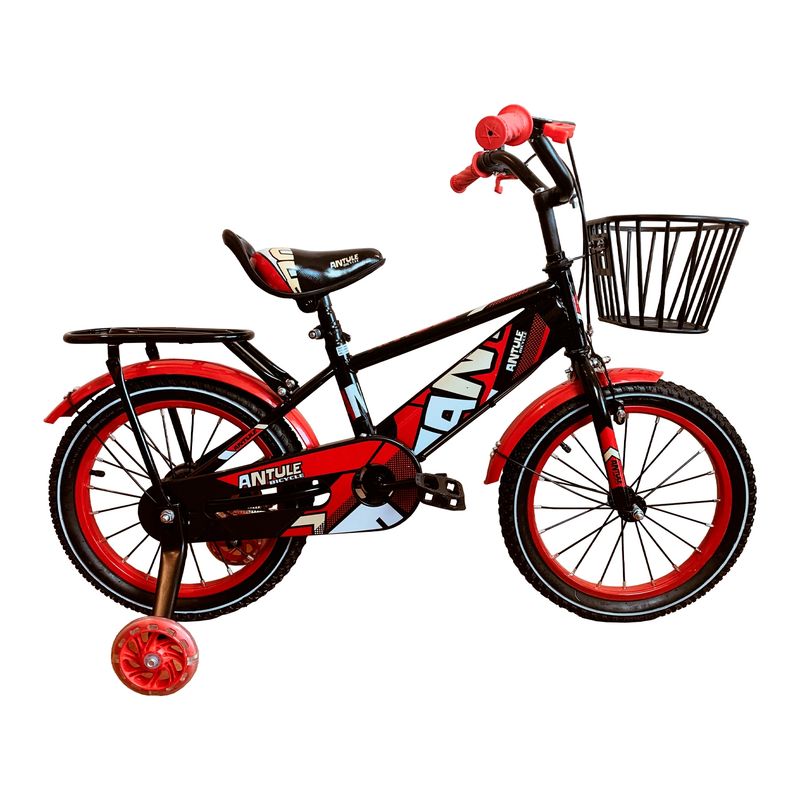 LUMAX - Bicicleta Infantil Antule Aro 16 Rueditas y Canasto Rojo
