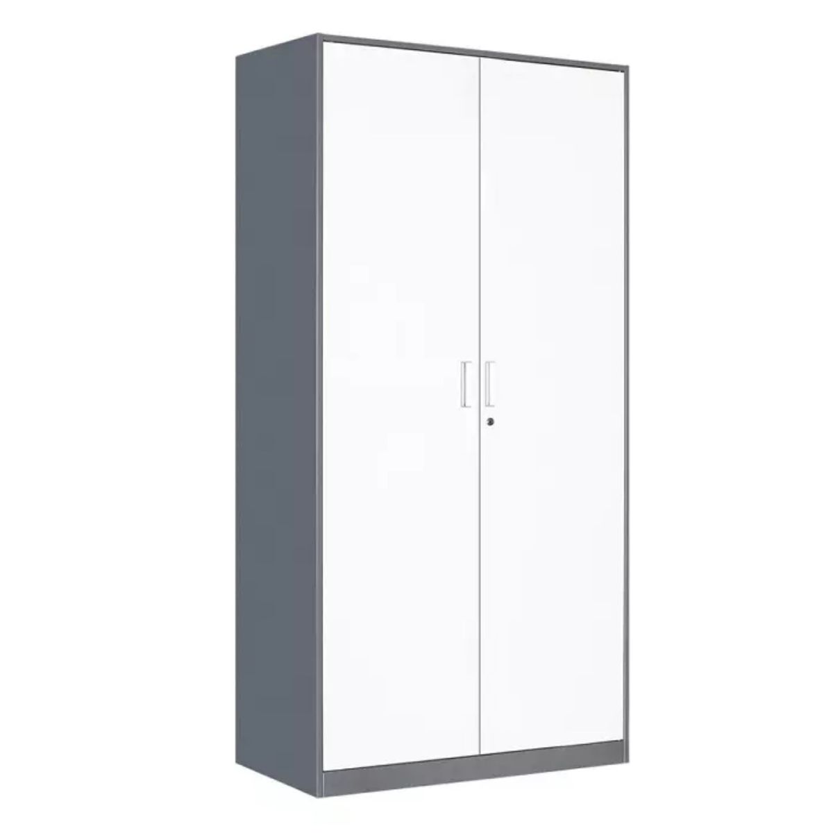 PROCHEF - Armario Acero 90x40x185 cm. 2 Cuerpos 2 Puertas Band Horiz.