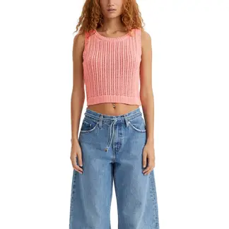 LEVIS - Polera Mujer Baby Blue Vest Rosado Levis_.