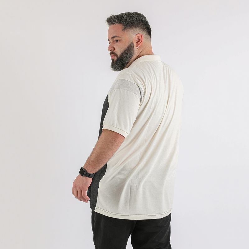 GANGSTER - Plus Polera Cuello Key Blanco Gangster_.
