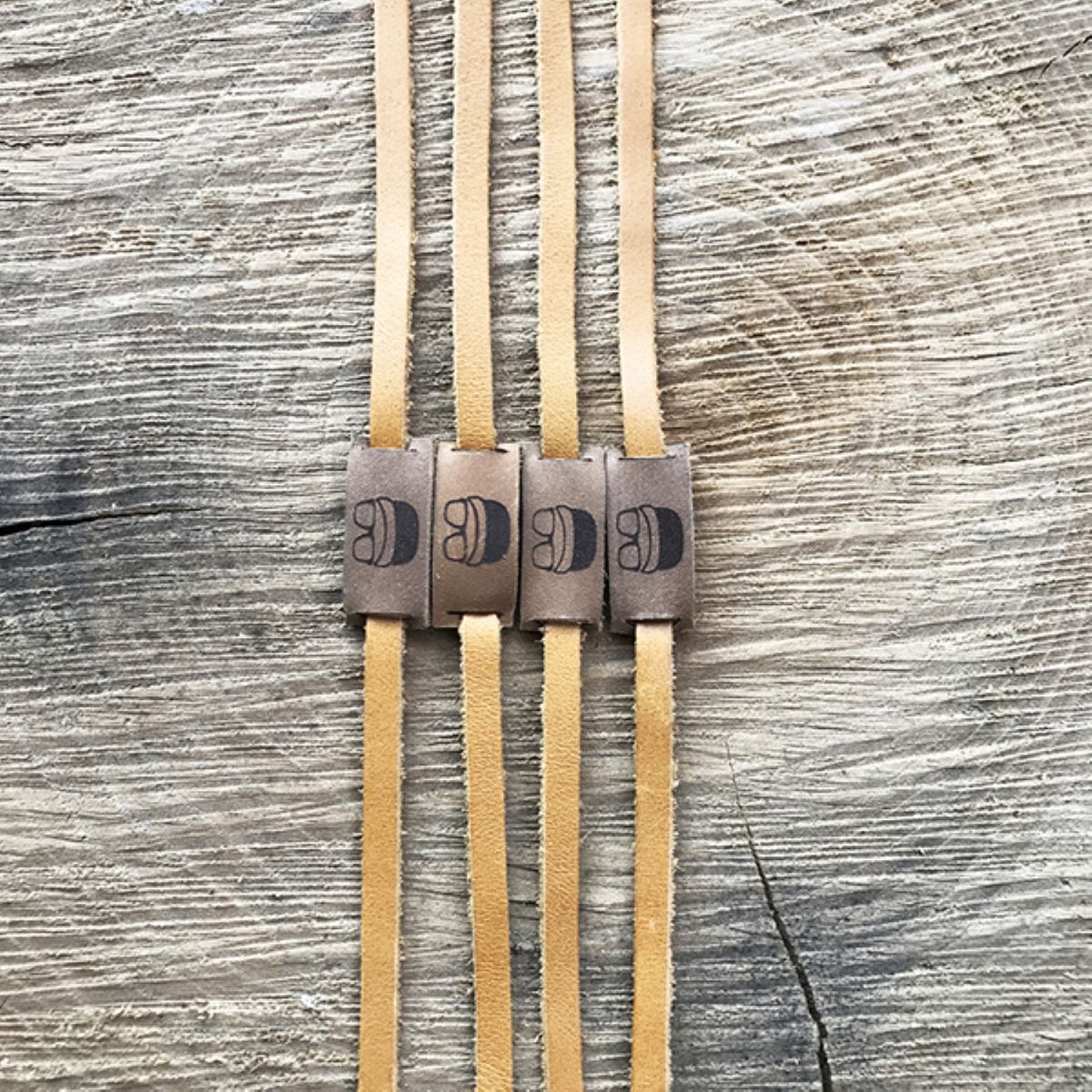 SO LONG - Correa o Strap de Cuero So Long Tiger Amarillo Mostaza