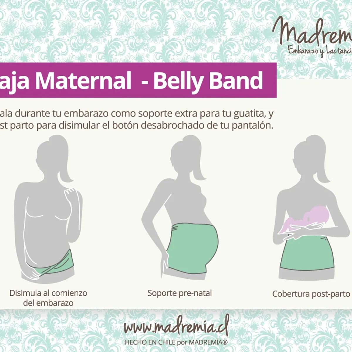 MADREMIA - PACK DE FAJAS MATERNAL BELLYBAND MADREMIA